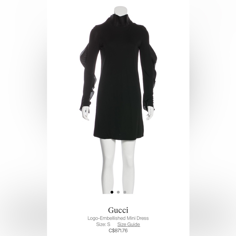 Gucci Black Backless Dress